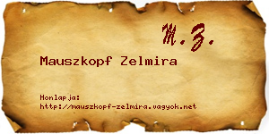 Mauszkopf Zelmira névjegykártya